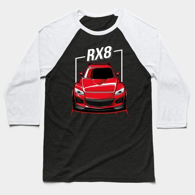 Mazda RX-8 Baseball T-Shirt by JDMAPEX